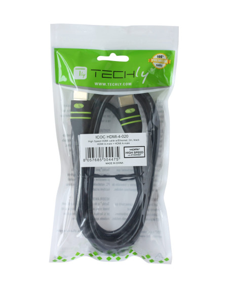 Cavo HDMI&trade High Speed con Ethernet A/A M/M con Ferrite 2m