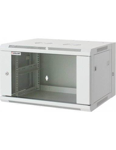 Armadio Rack 19'' a muro 9 unit&agrave due sezioni Grigio