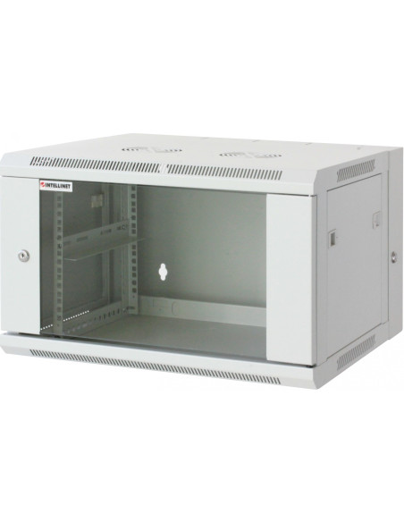 Armadio Rack 19'' a muro 9 unit&agrave due sezioni Grigio
