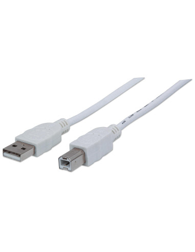 Cavo USB 2.0 A maschio/B maschio 5m Bianco