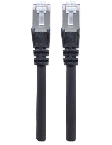 Cavo di rete Patch in rame Cat. 6 Nero SFTP LSZH 1m