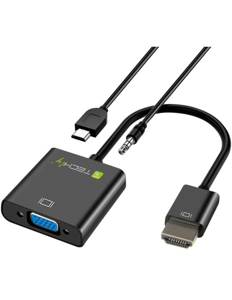 Cavo Convertitore Adattatore da HDMI&trade a VGA con Micro USB e Audio