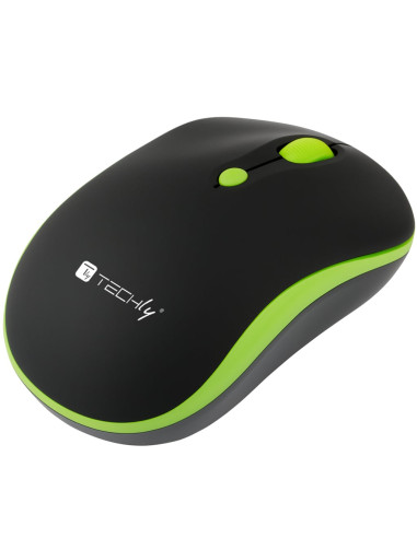 Mouse Ottico Wireless 1600 Dpi Nero/Verde