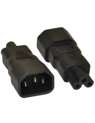 Adattatore da IEC C14 Maschio a C5 Femmina Nero