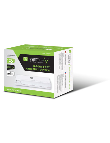 Switch Hub 10/100 Mbps Fast Ethernet 8 Porte