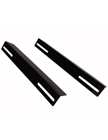 Coppia staffe a L Laterale per Rack 19'' a Muro Prof. 450mm Nero
