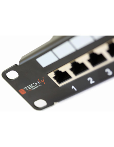 Pannello Patch STP 24 Posti RJ45 Cat.6 Techly