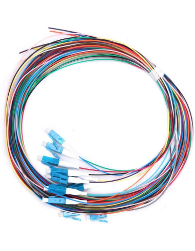 Set 12 Pigtail Fibra Ottica Monomodale OS2 LC 9/125 2 m