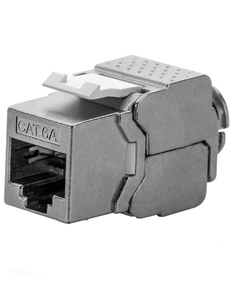 Frutto Keystone RJ45 Cat6A 10Gigabit STP 180&deg Tooless Slim