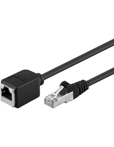 Prolunga di rete Patch in Rame F/UTP Cat. 5e 5m Nero