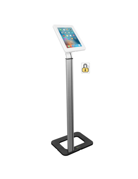 Supporto da Pavimento con Chiave di Sicurezza iPad/Tablet 9.7''-10.1''