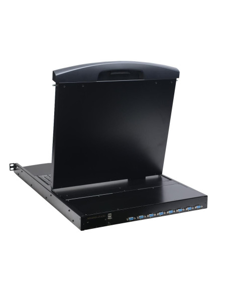 Console KVM Switch 8 Porte USB/PS2 con LCD 19'' da Rack 19'' Dual Rail