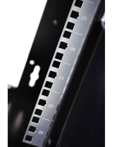 Armadio Rack 10'' a muro 9 unit&agrave Nero