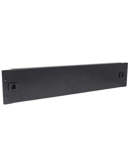 Pannello Cieco Toolless a Clip per Armadi Rack 19'' 2U Nero