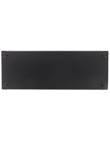 Pannello Cieco Toolless a Clip per Armadi Rack 19'' 4U Nero