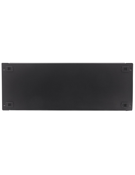 Pannello Cieco Toolless a Clip per Armadi Rack 19'' 4U Nero