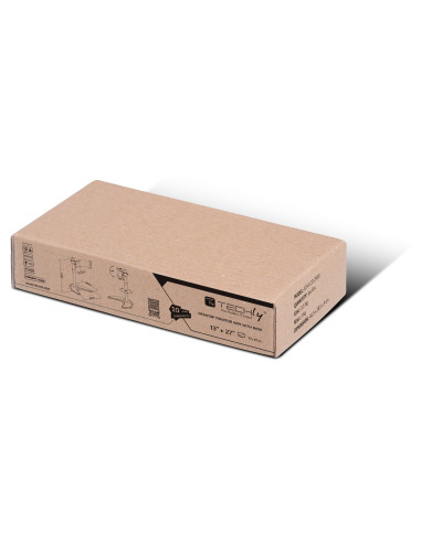 Supporto da scrivania per 1 Monitor LCD 13-27'' con base h.465mm