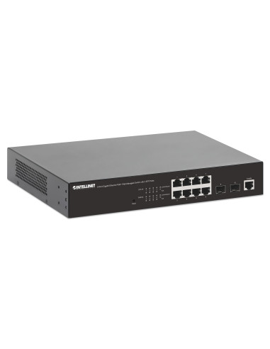 Switch Gigabit Ethernet 8 Porte PoE+ Web-Managed con 2 porte SFP