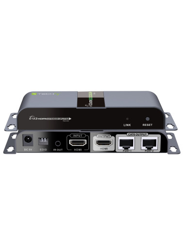 Extender Splitter HDMI 1x2 con IR su Cavo Cat. 6 fino a 40m