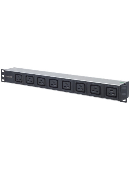 Multipresa montaggio a rack 19'' 1U 8 uscite C19 Spina Italiana