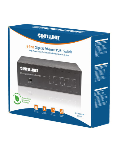 Switch Gigabit Ethernet 8 Porte PoE+
