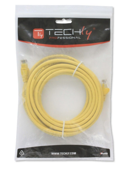 Cavo di Rete Patch in Rame Cat.6 Giallo UTP 1m