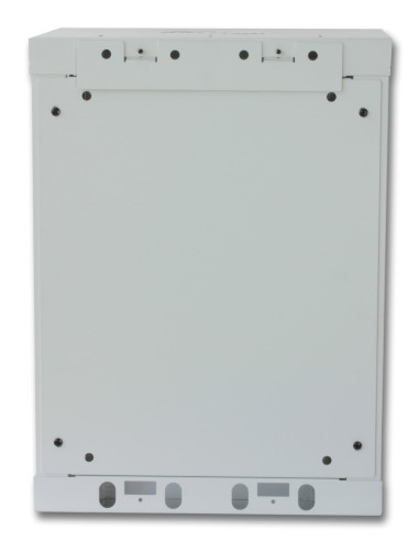 Armadio Rack 10'' a muro 9 unit&agrave con pannelli asportabili Grigio prof. 300 mm