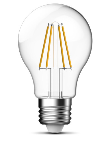 Lampadina LED E27 Bianco Caldo 4W Filamento Classe A++