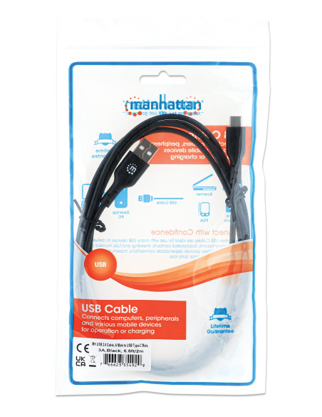 Cavo HiSpeed USB A Maschio / USB-C Maschio 2m Nero