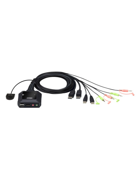 Switch KVM per doppio schermo DisplayPort (ThunderBolt) 2 USB