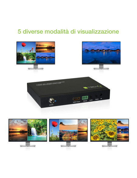 Multiview HDMI 4x1 con switch seamless