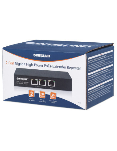 Ripetitore PoE+ Extender ad alta potenza 2 porte Gigabit