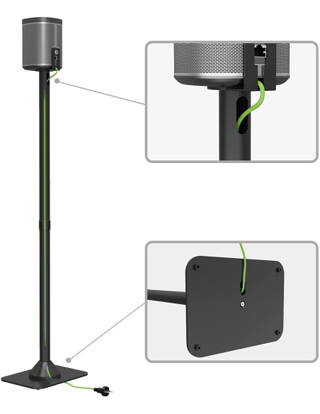 Supporto da Pavimento per Diffusore Audio Sonos Play 1 nero