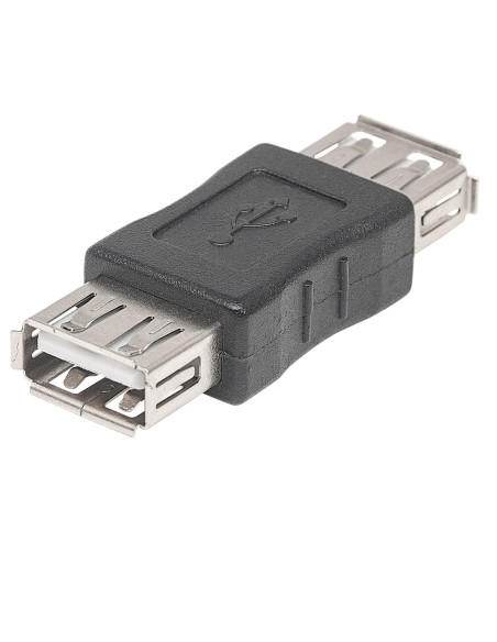 Adattatore USB-A Femmina USB-A Femmina Nero