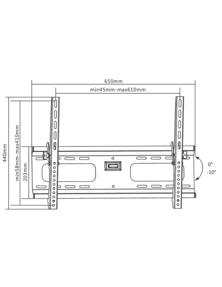 Supporto a Muro Universale Inclinabile per TV 37-70''