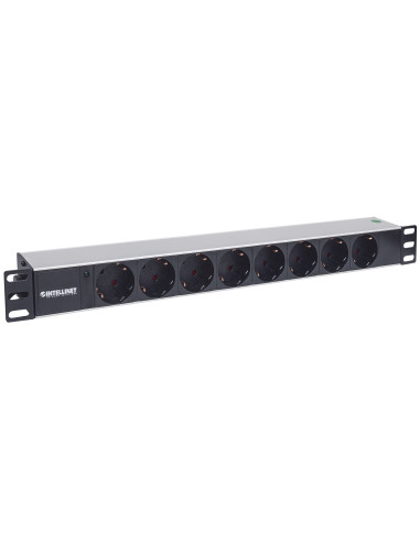 Multipresa per Rack 19'' 8 posti Spina Schuko Angolata 1U