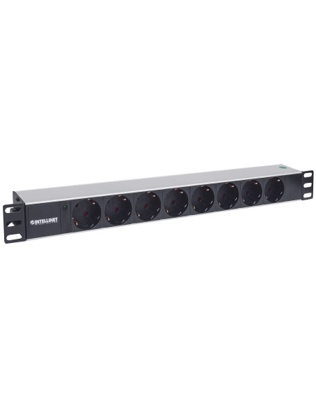 Multipresa per Rack 19'' 8 posti Spina Schuko Angolata 1U