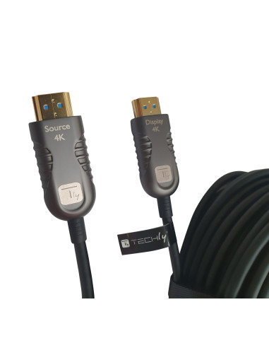 Cavo Ottico Attivo HDMI&trade 2.0 Active Optical Cable 4K 18Gbps HDMI&trade A/A M/M 50m
