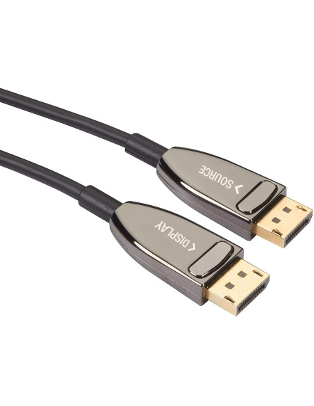 Cavo Ottico Attivo DisplayPort 1.4 AOC 8K@60Hz 32.4 Gbps Connettori a Scatto 30m