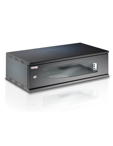 Armadio Rack 19'' a Muro 3U prof. 320 Nero Assemblato