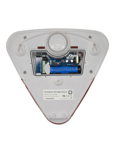 Sirena Wireless da Esterno IP54 con Lampeggiante LED WS-280