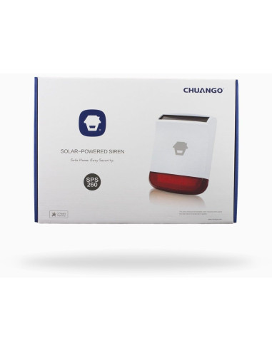 Sirena Wireless con Lampeggiante 110dB per Antifurto con Ricarica Solare