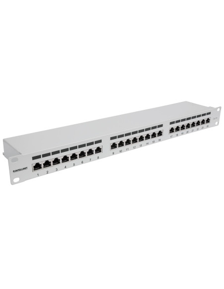 Pannello Patch FTP 24 porte 19'' Cat6a Grigio
