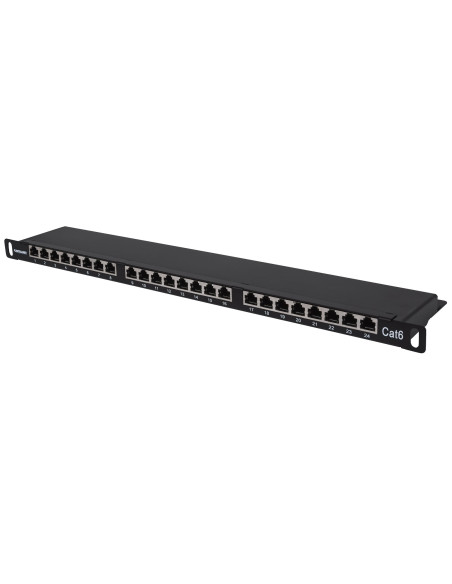 Pannello Patch 24 posti 19'' 0.5U Cat6 FTP Nero