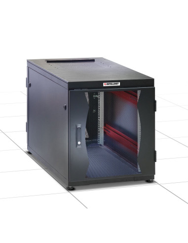 Armadio Server Rack 19'' 600x1000 14 Unit&agrave Nero Assemblato