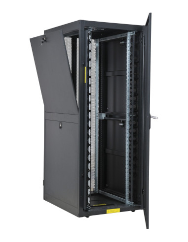Armadio NetRack 19'' 600x1000 42 Unit&agrave Ventilato Nero da Assemblare