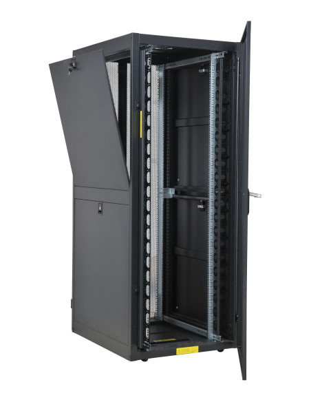 Armadio NetRack 19'' 600x1000 42 Unit&agrave Ventilato Nero da Assemblare