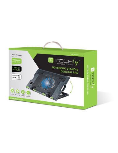 Supporto per notebook fino a 17.3'' con sistema di raffreddamento