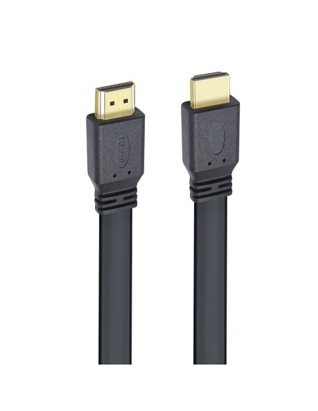 Cavo HDMI 2.0 High Speed con Ethernet A/A M/M Piatto 0