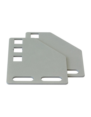 Staffe per Montaggio Verticale su Montanti Rack Silver